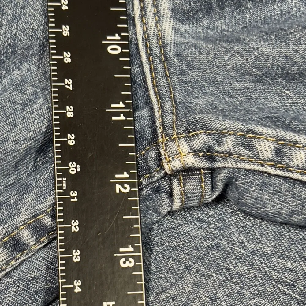 Wrangler Jeans Men 38x32 Blue Denim Pants Straight Leg Regular Fit Cotton Mexico